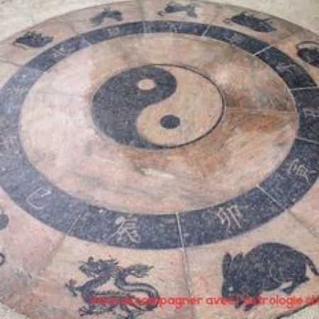 Ciel astrologie chinois en bois