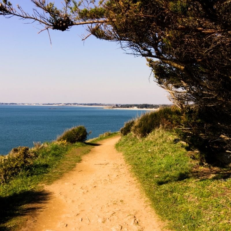 Chemin à St Gildas de Rhuys lieu idéal pour un stage de yoga